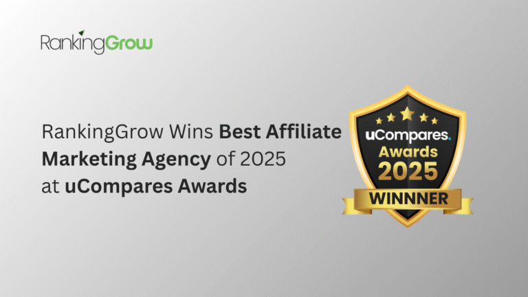 RankingGrow Wins Best Affiliate Marketing Agency of 2025 Award